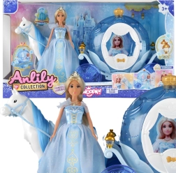 Woopie ледена принцеса Лили с вълшебна каляска и аксесоари