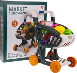 Interactive Shopping Cart with Lights and Music, 41 Pieces – Green