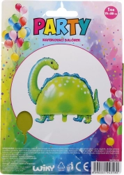 Надуваем балон във форма на динозавър