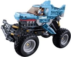 Sluban Power Bricks Wind-up Off-road Blue Shark