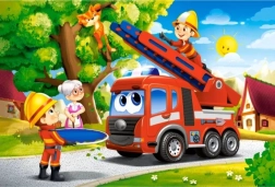Castorland пъзел пожарникари в действие MAXI 40 части