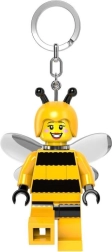 Светещ ключодържател LEGO минифигурка – момиче пчеличка