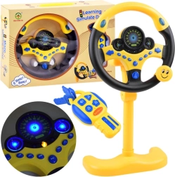 Interactive steering wheel on stand + remote button sounds ZA3965
