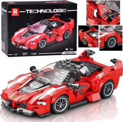 Technical building blocks super sports car red convertible 360 pieces - 1 piece