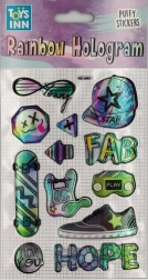 Holographic Stickers with Rainbow Effect FAB