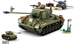 Sluban Army конструктор среден танк 2в1 и зенитно оръдие