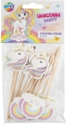 Unicorn Cocktail Stirrers, 24 pcs