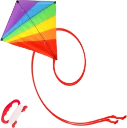 Дъгов хвърчило 87 × 81 см с дълга опашка