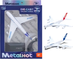Metal Airliner Aircraft Model MetalHot 1:860 with Pull-Back Action
