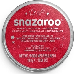 SNAZAROO Блестяща червена боя за лице 18 ml