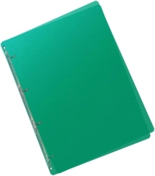Polypropylene Binder A5 with 4 Rings Lines green