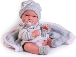 Реалистична бебешка кукла с цяло винилово тяло 33 см ANTONIO JUAN