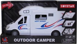 Бял интерактивен караван със светлини и звуци