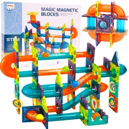 Magnetic Building Set XXL – Marble Run, 96 pieces