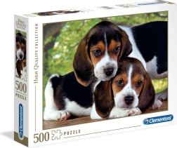Пъзел 500 части – кученца Clementoni