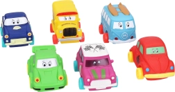 Меко пластмасово количка 9 см със свободни колела