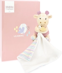 Doudou plush animal with blanket 11 cm