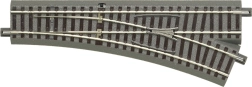 Roco geoLINE simple right turnout with roadbed H0