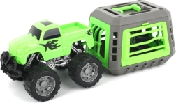 Off-road vehicle with cage and dinosaur – playset