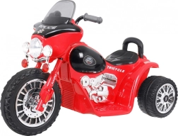 Kids’ electric chopper with 3 wheels and LED lights – Red