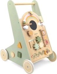 Дървена образователна проходилка PolarB Viga – зелена