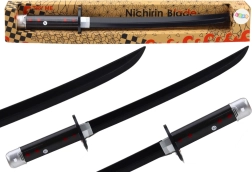 Самурайски меч на батерии със звук, черен