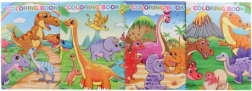 Dinosaur coloring book with stickers