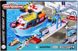 Логистично пристанище Majorette MAERSK с товарен кораб и превозно средство