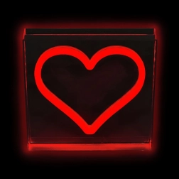LED неонова лампичка сърце червено 2Kids Toys
