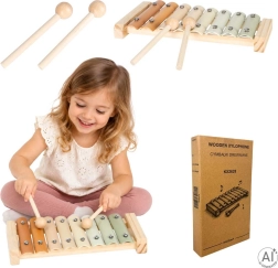 Wooden children’s xylophone, 8 tones