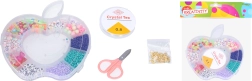 Bead Set with String and Scissors Apple