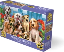 3D пъзел с кученца 100 части 31 × 23 см