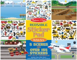 Melissa & Doug - многократни стикери Превозни средства