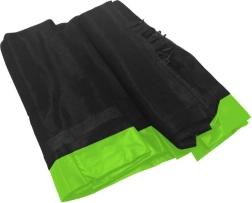 Защитна мрежа SKYRAMIZ за градински трамплин 305 см, 6 тунела – Зелена