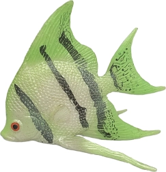 Green rubber fish 10 cm