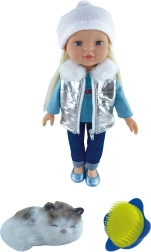 Doll with Cat 43 cm