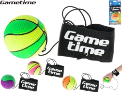 Gametime тренировъчна топка на ластик 6 см с каишка за китка