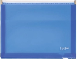 Плик с цип A5 Opaline син