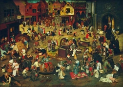 Puzzle BLUEBIRD The Fight Between Carnival and Lent 1000 pieces