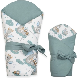 Двустранна бебешка завивка New Baby Драконче 80 × 80 см