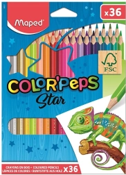 Цветни моливи MAPED Color'Peps, 36 бр.