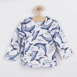 Nicol baby cotton shirt with dolphin motif