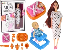 Кукла с дълга коса и аксесоари за деца