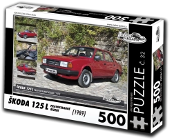 Puzzle RETRO-CARS Škoda 125 L right-hand drive 500 pieces
