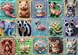 Trefl пъзел Premium Plus плетени животни 1000 части