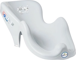 Baby bath support – owl, grey