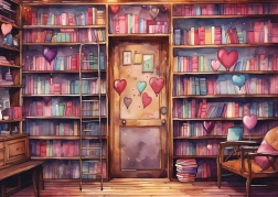 Romantic Library Puzzle 1000 Pieces