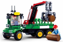 Sluban Ферма Трактор с ремарке за трупи