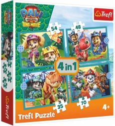 Пъзел 4 в 1 Пес патрул (Paw Patrol) Dino Movie – истории от острова на динозаврите