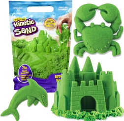 Зелен кинетичен пясък Kinetic Sand 930 г
